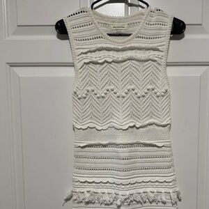 Isabel Marant Etoile White Crochet Dress